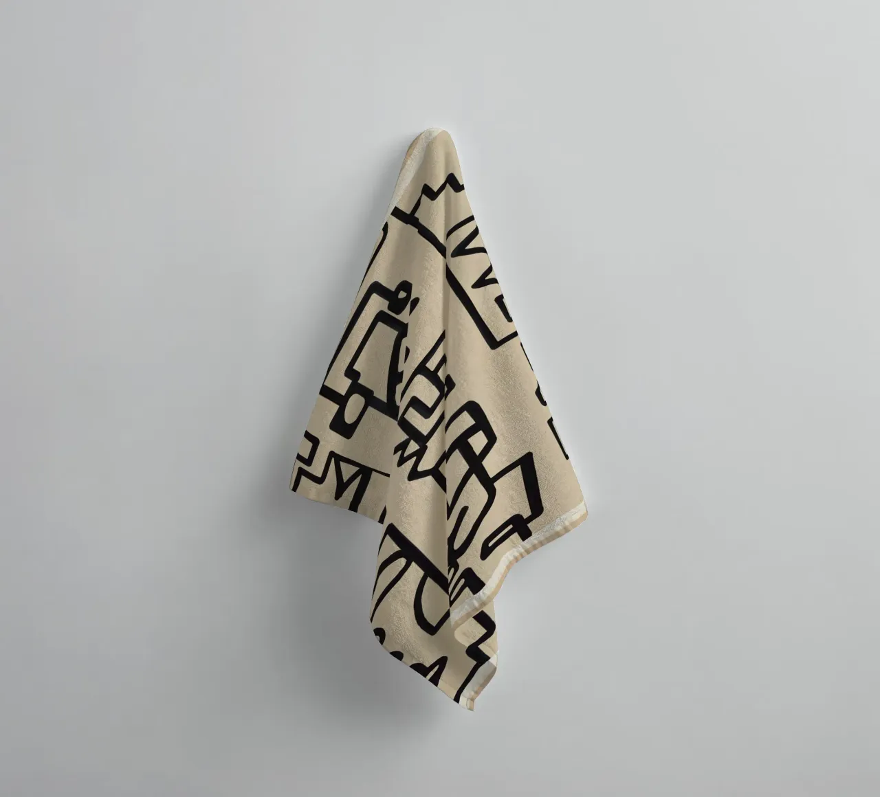 Abstract Line Movement 3 towel by Nadjaa