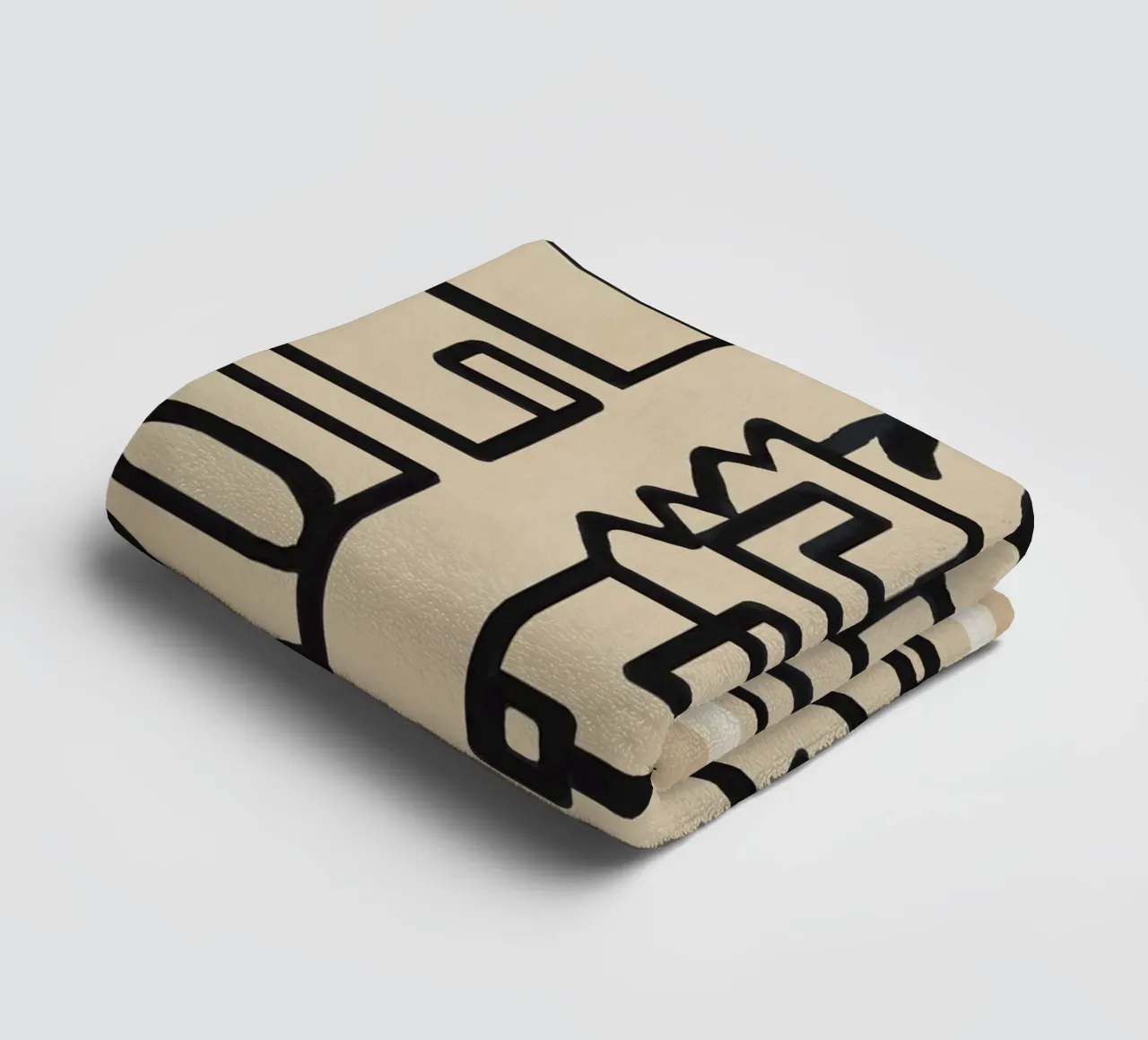 Abstract Line Movement 3 towel by Nadjaa
