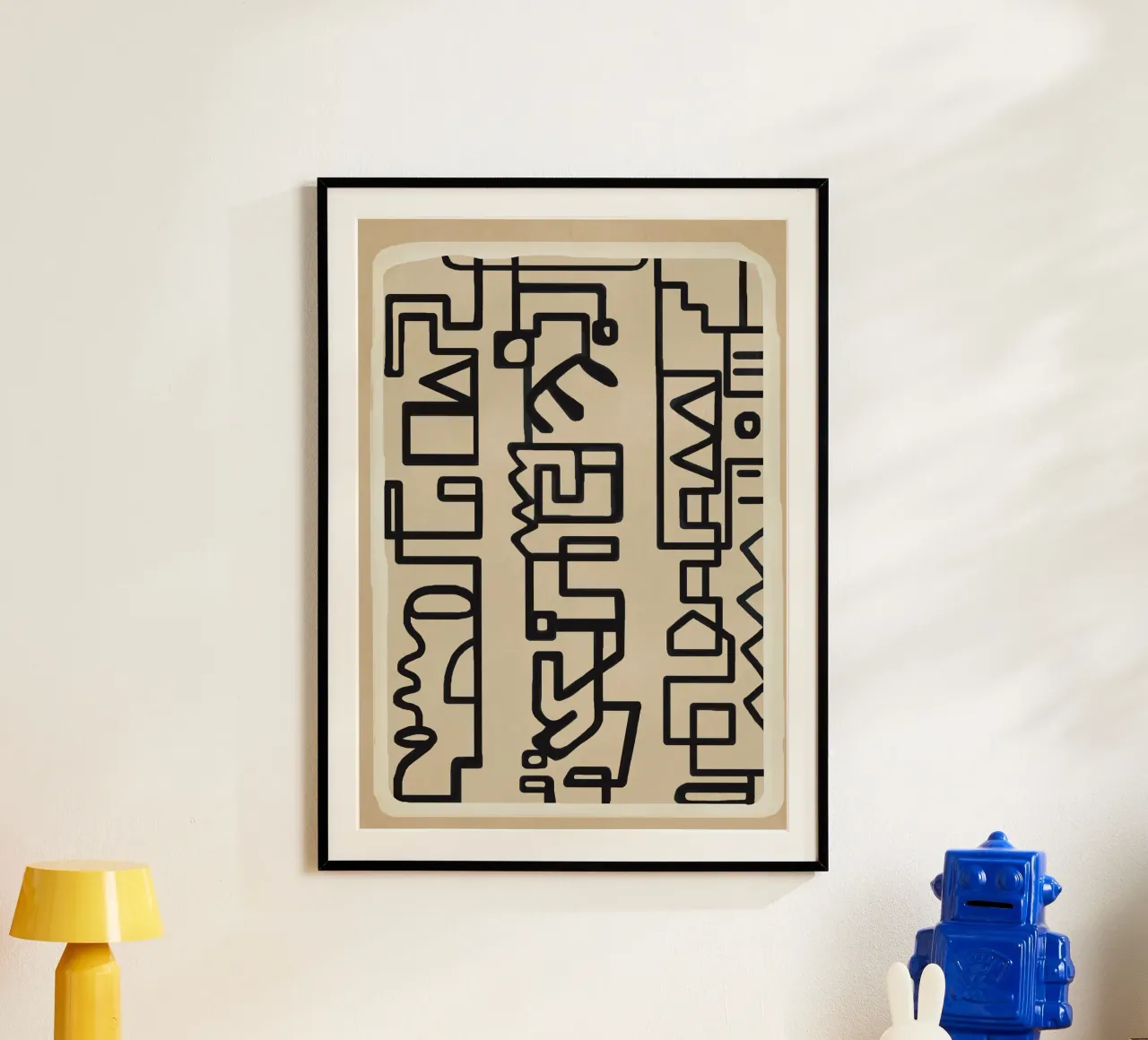 Abstract Line Movement 3 carta hahnemühle da Nadjaa