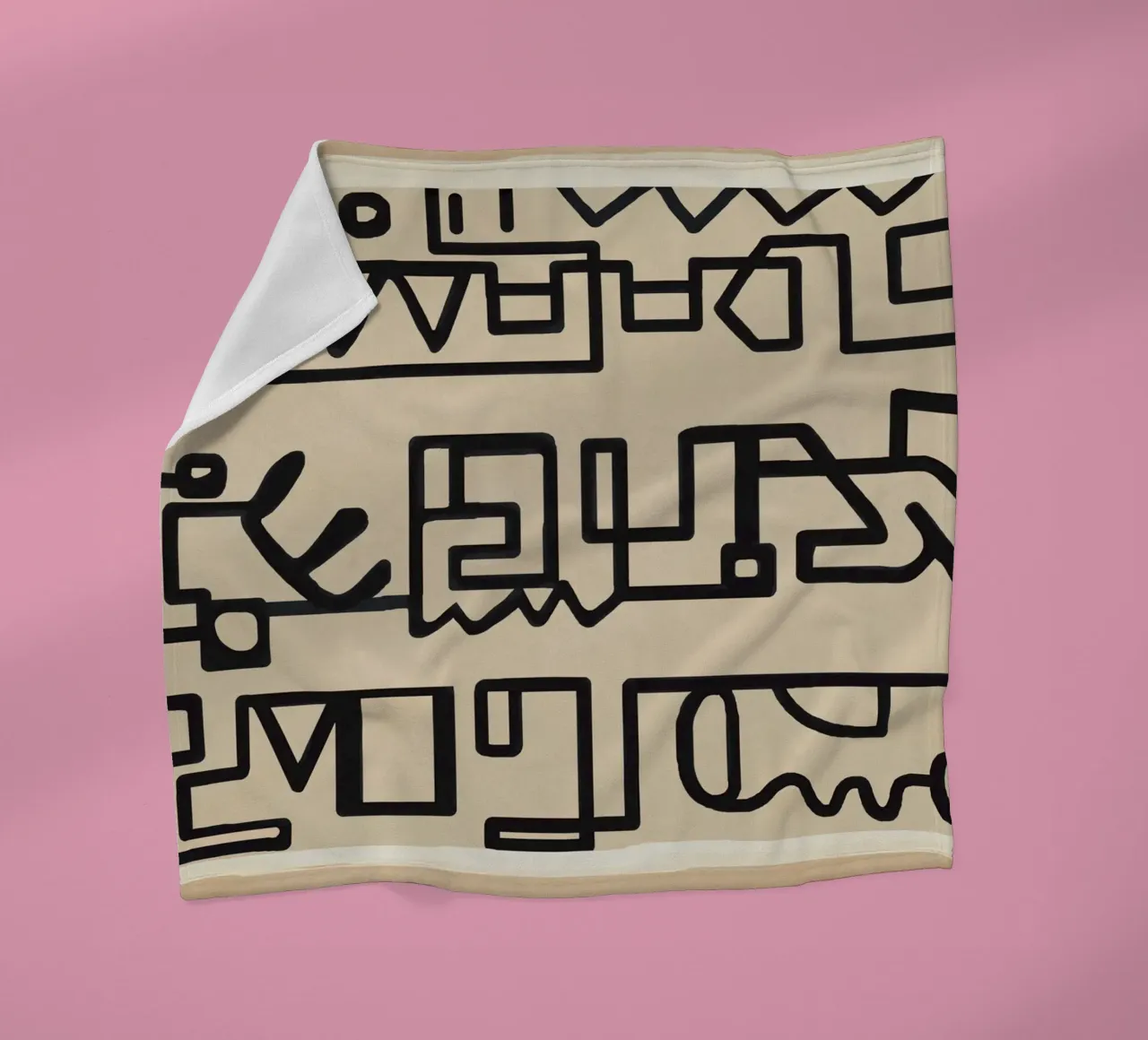 Abstract Line Movement 3 Fleecedecke von Nadjaa