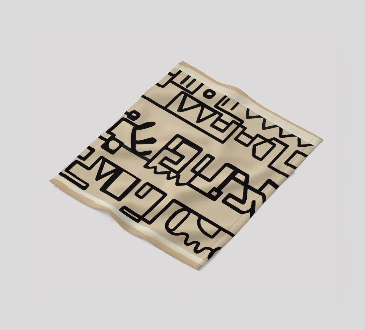 Abstract Line Movement 3 Fleecedecke von Nadjaa