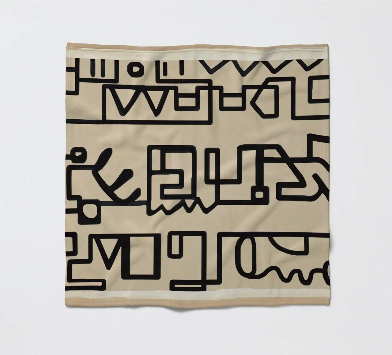 Abstract Line Movement 3 Fleecedecke von Nadjaa