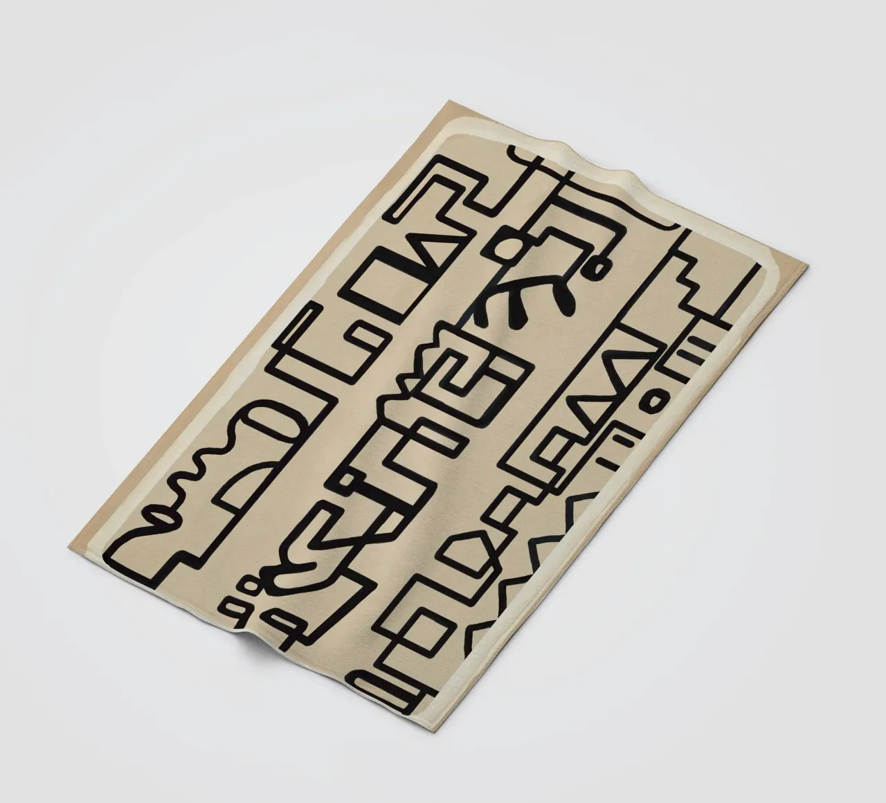 Abstract Line Movement 3 Fleecedecke von Nadjaa