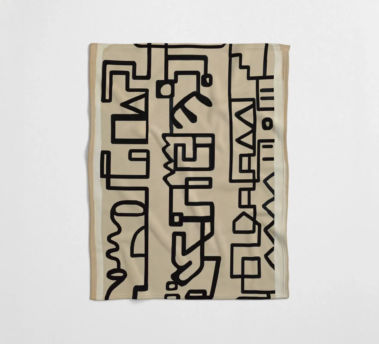 Abstract Line Movement 3 Fleecedecke von Nadjaa