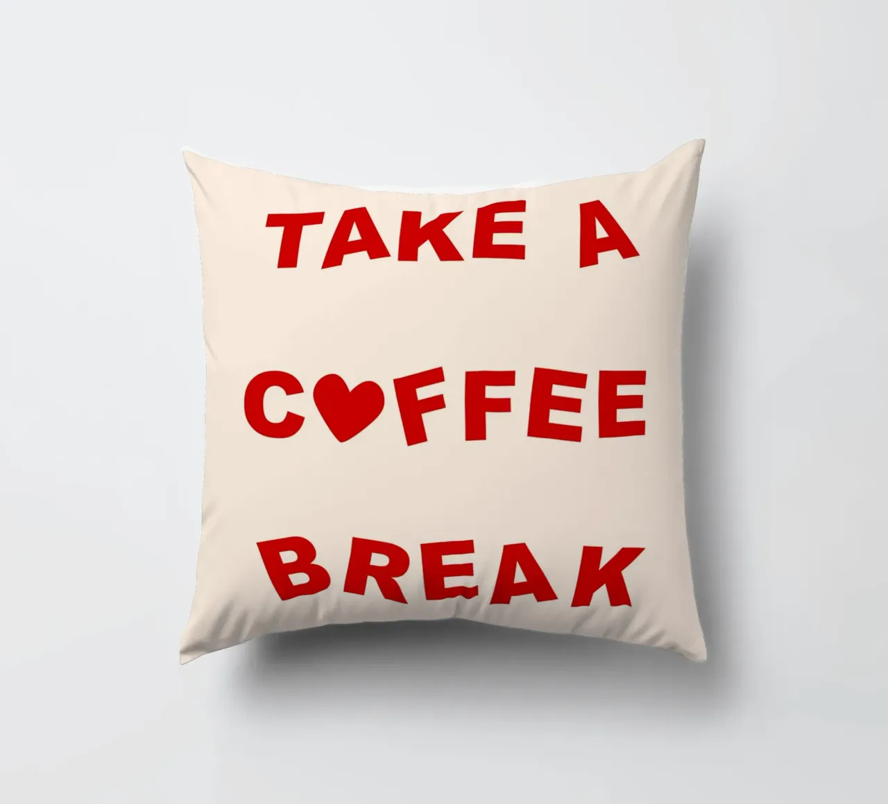 Take A Coffee Break cuscino da treechild
