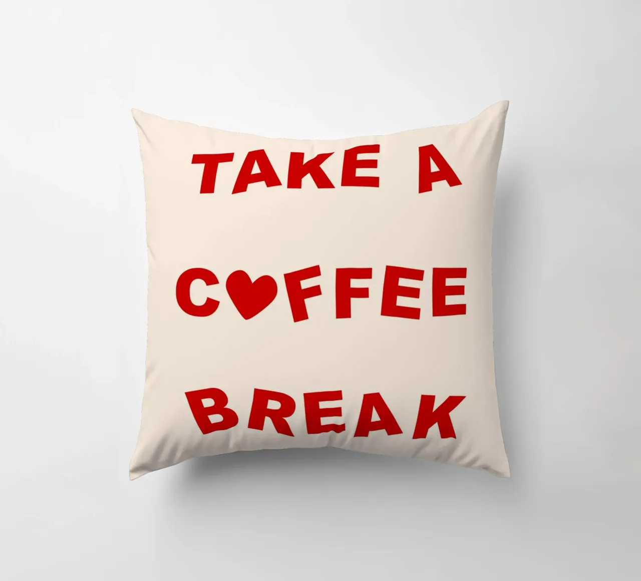 Take A Coffee Break cuscino da treechild