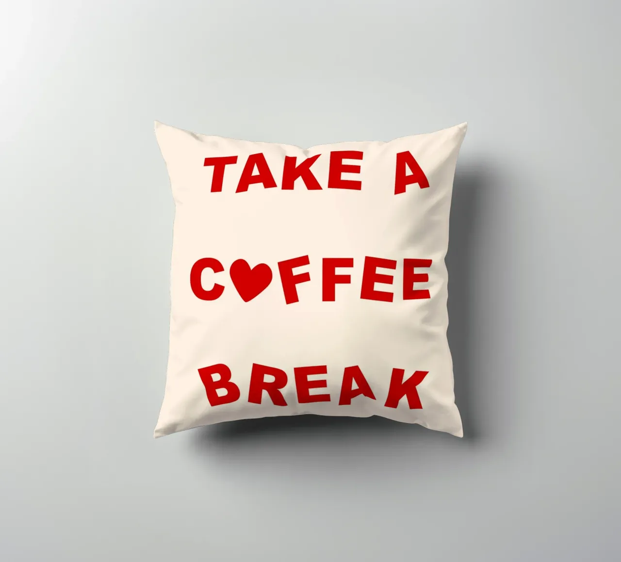 Take A Coffee Break cuscino da treechild