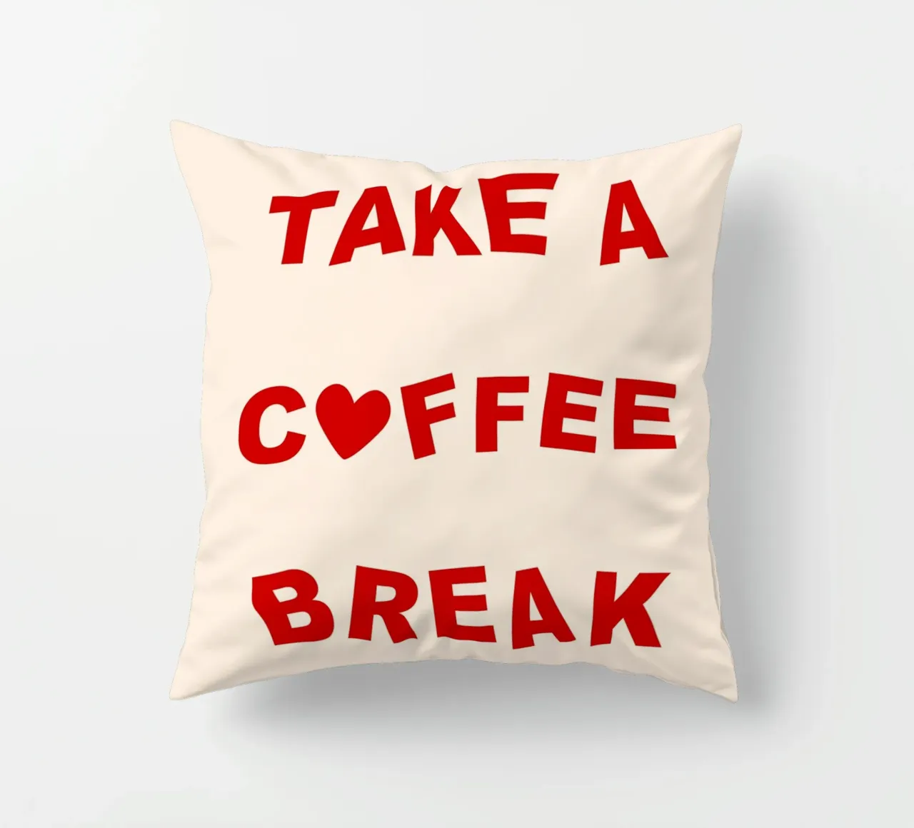 Take A Coffee Break cuscino da treechild