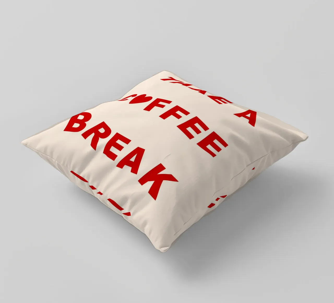Take A Coffee Break cuscino da treechild