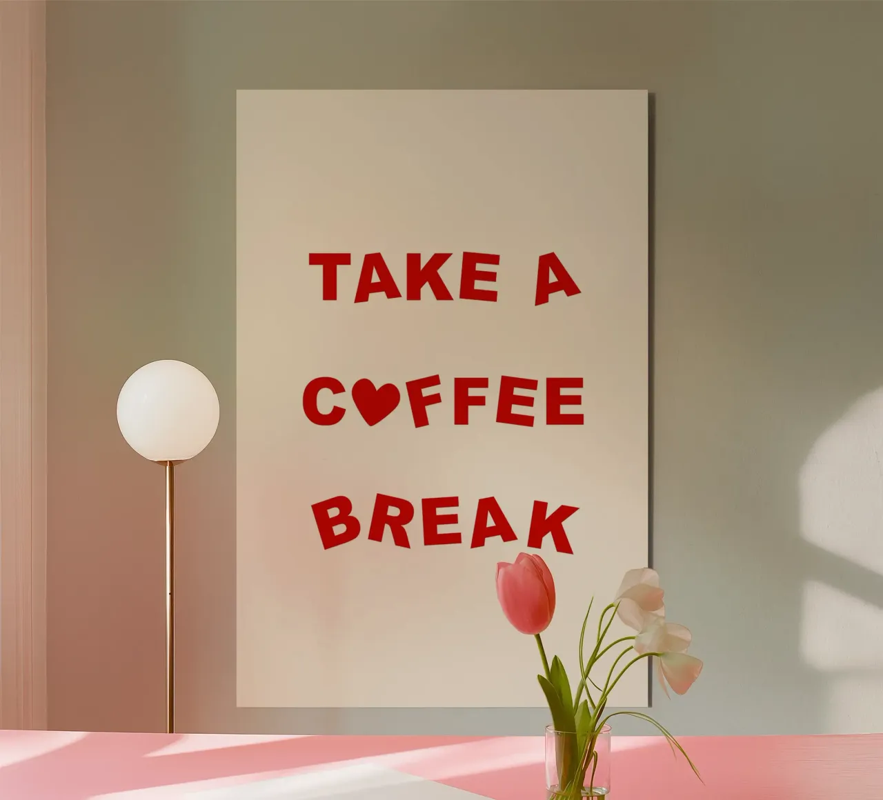 Take A Coffee Break alluminio dibond da treechild