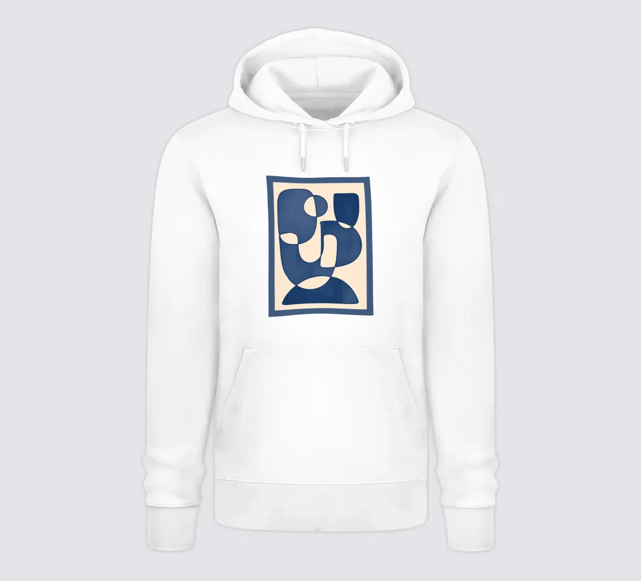 Forme di blu felpa con cappuccio da ThingDesign