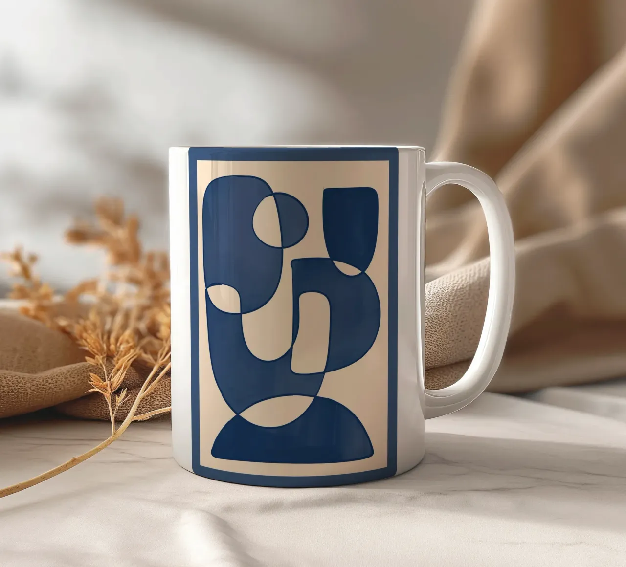 Forme di blu tazza in ceramica da ThingDesign