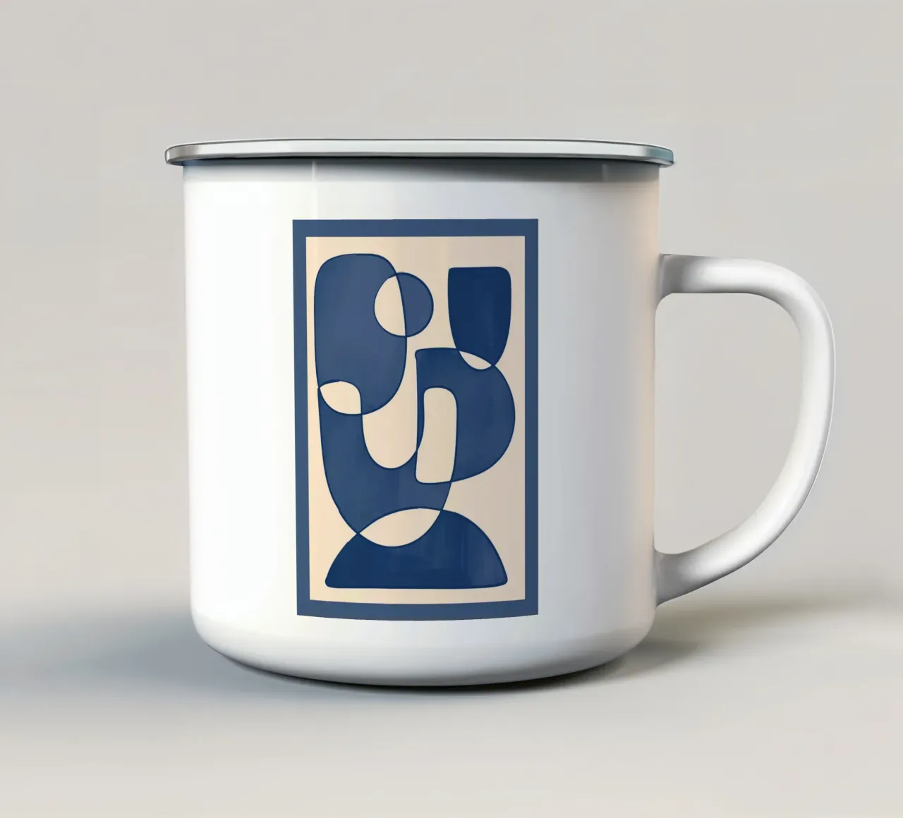 Forme di blu tazza in smalto da ThingDesign