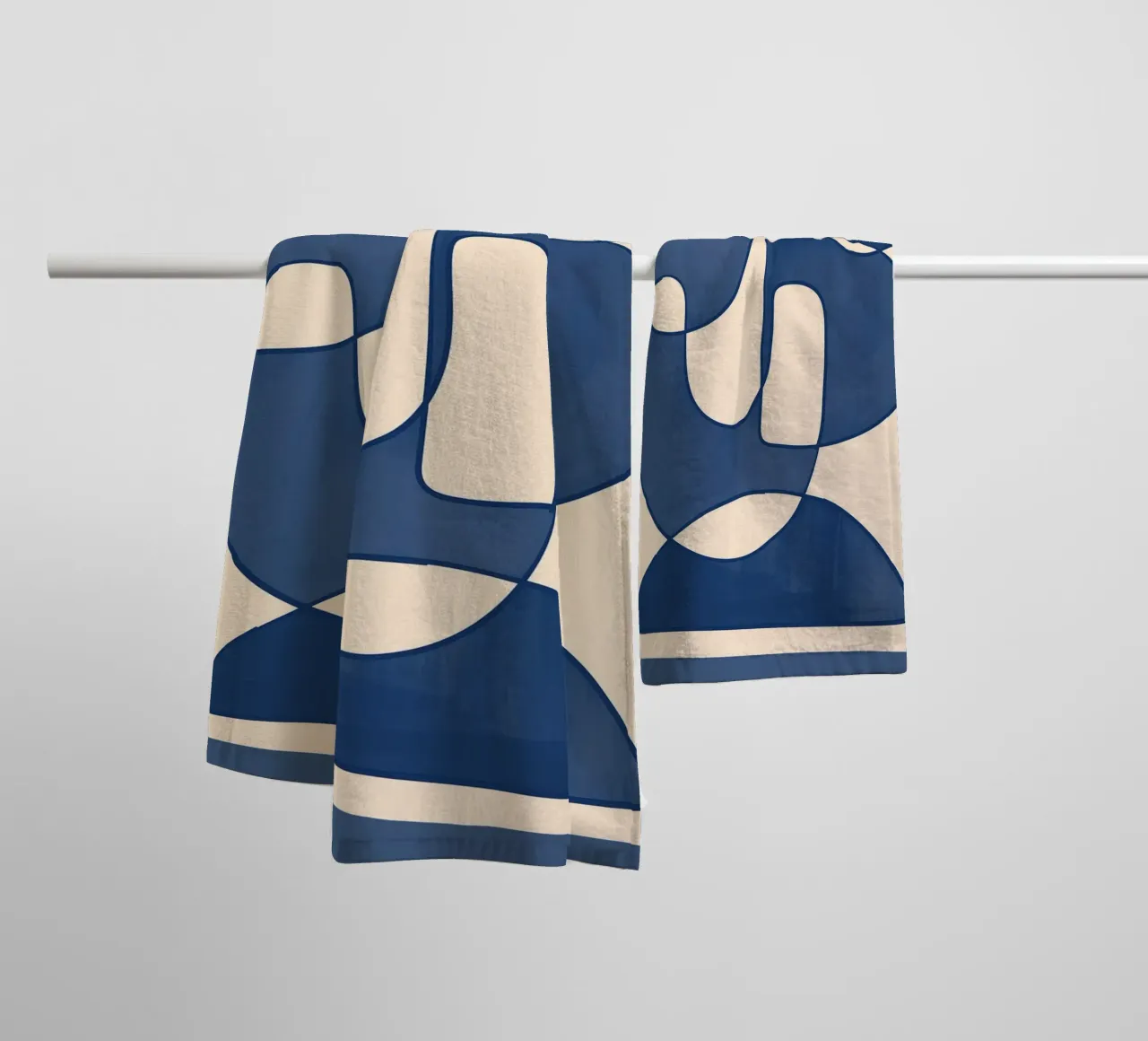 Forme di blu asciugamano da bagno da ThingDesign