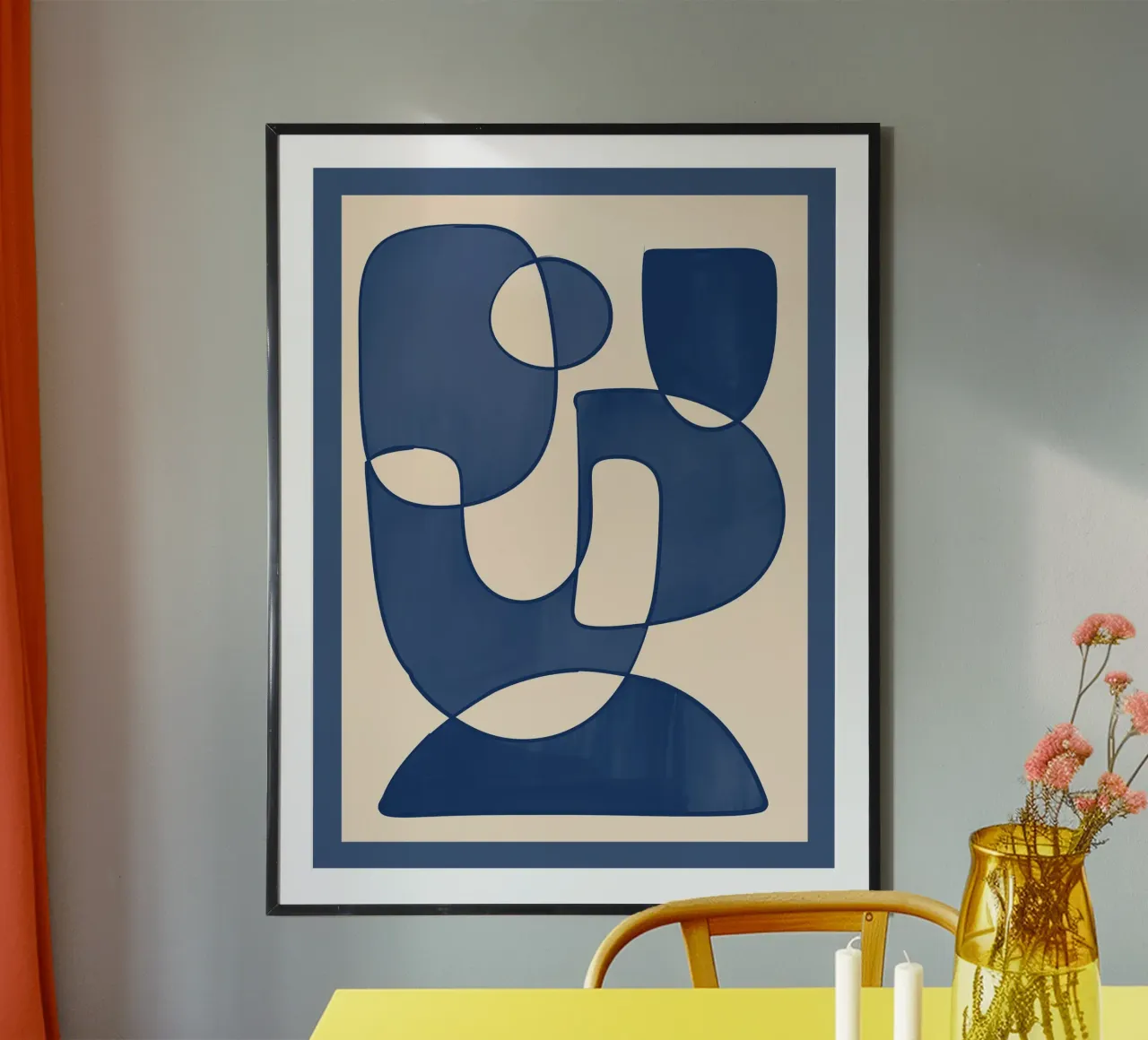 Forme di blu poster da ThingDesign
