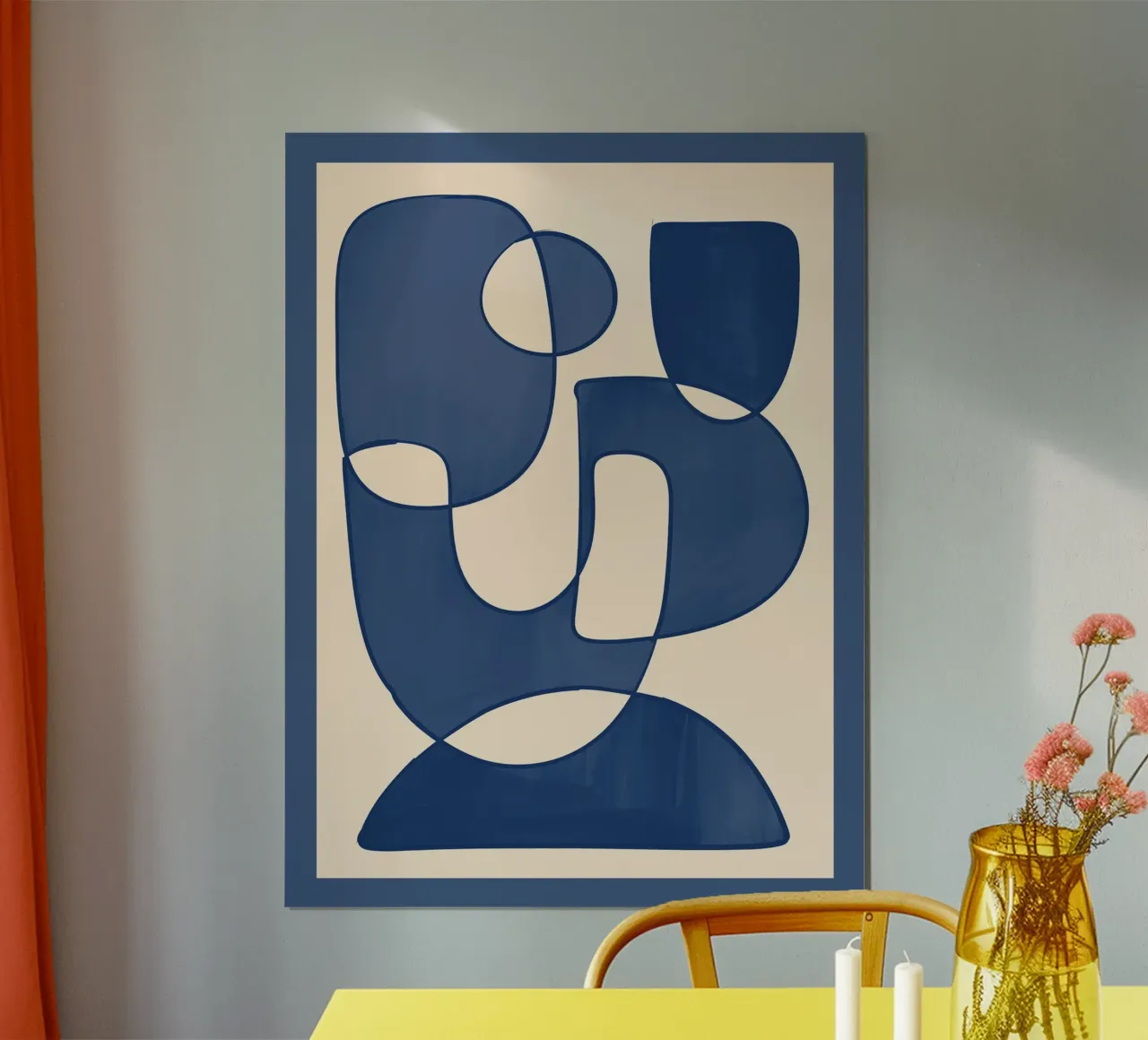Forme di blu poster da ThingDesign