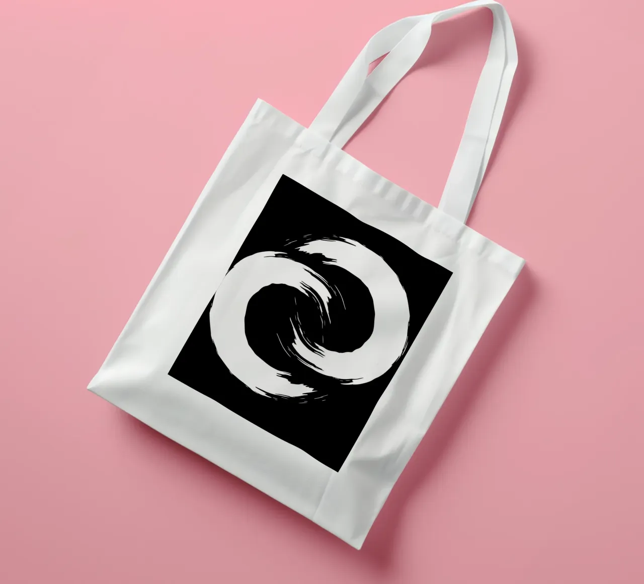 The Interlocking Ensō borsa in juta da LisaArtes