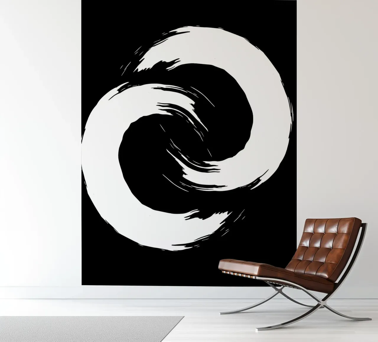 The Interlocking Ensō fotobehang van LisaArtes