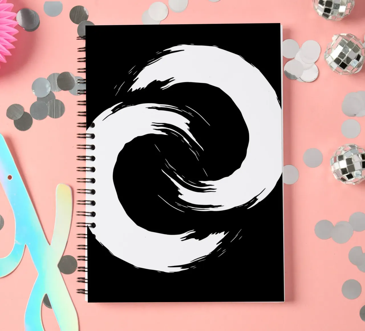 The Interlocking Ensō carnet à spirale de LisaArtes