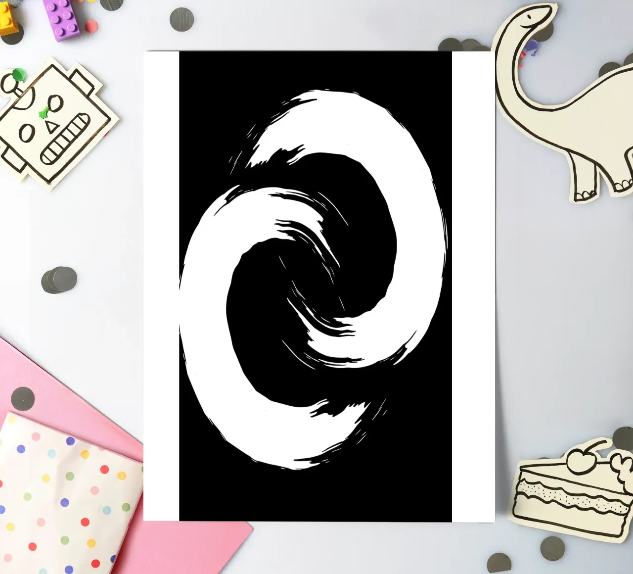 The Interlocking Ensō sticker sheet by LisaArtes