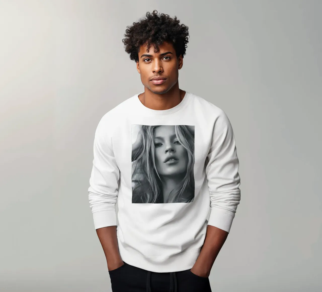 Sguardo intenso felpa da vintage singer