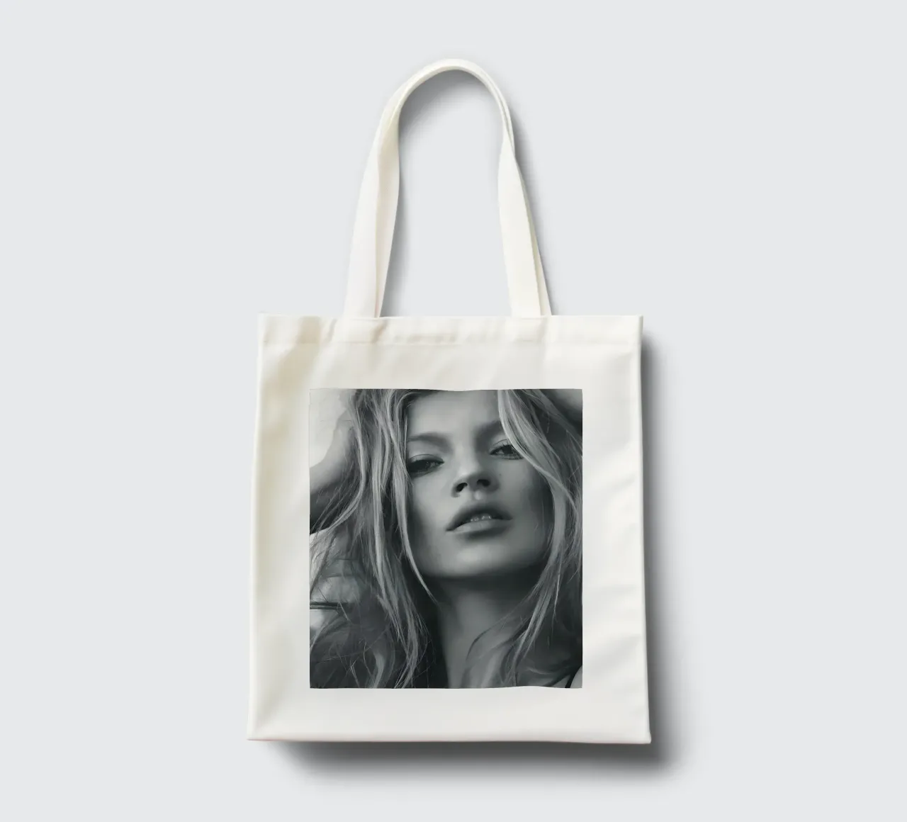 Sguardo intenso borsa in juta da vintage singer