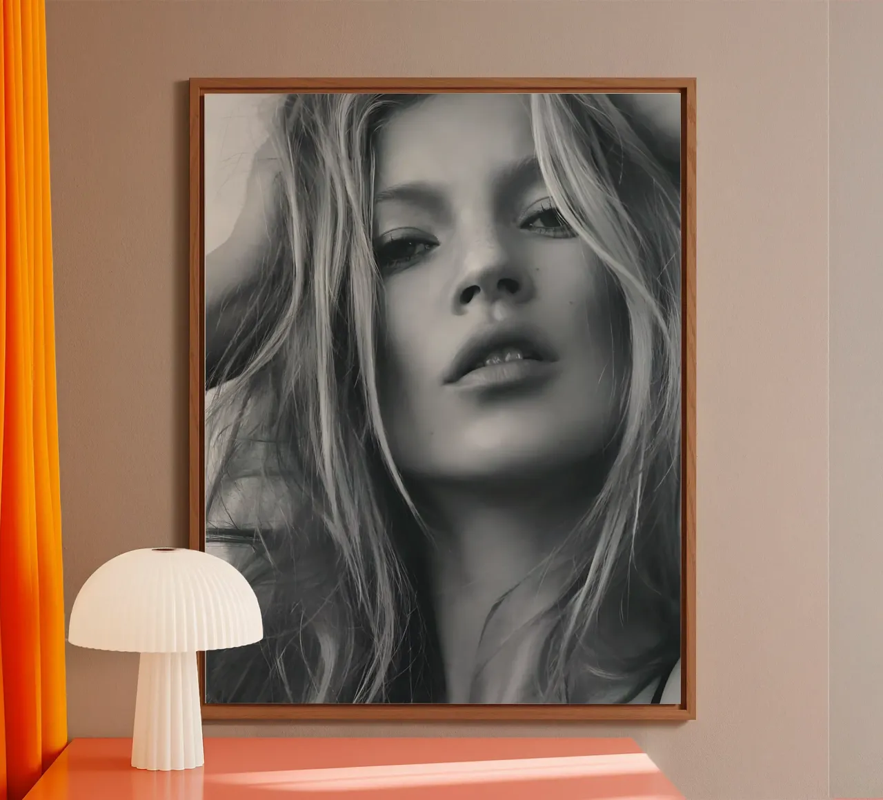 Sguardo intenso alluminio dibond da vintage singer