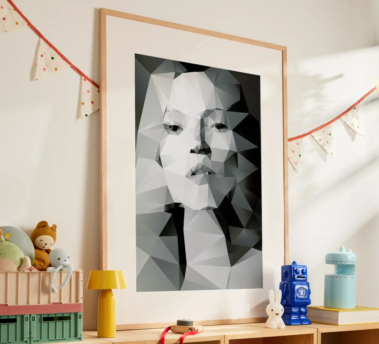 Kate I poster con telaio in legno da Three Of The Possessed