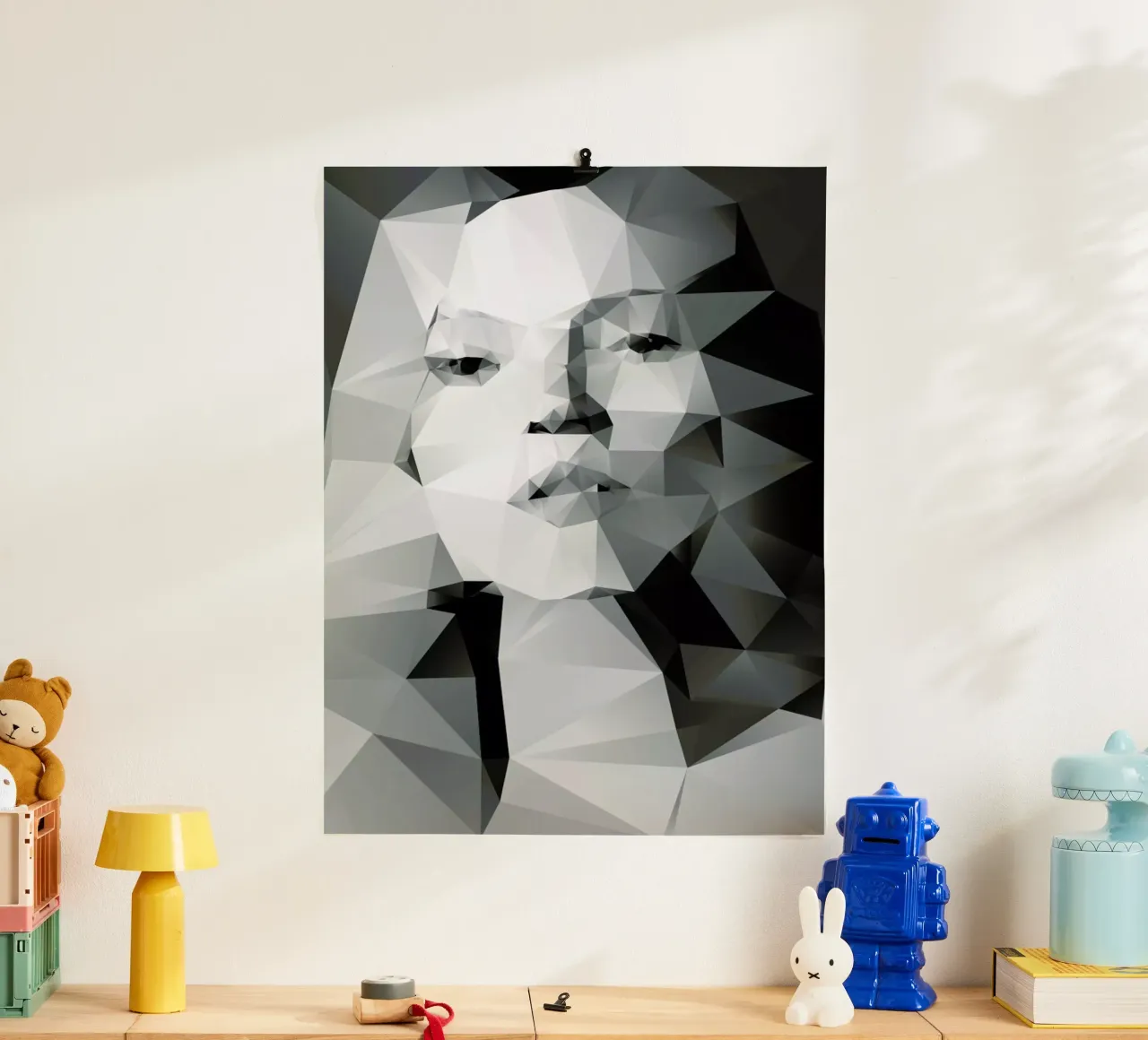 Kate I poster con telaio in legno da Three Of The Possessed