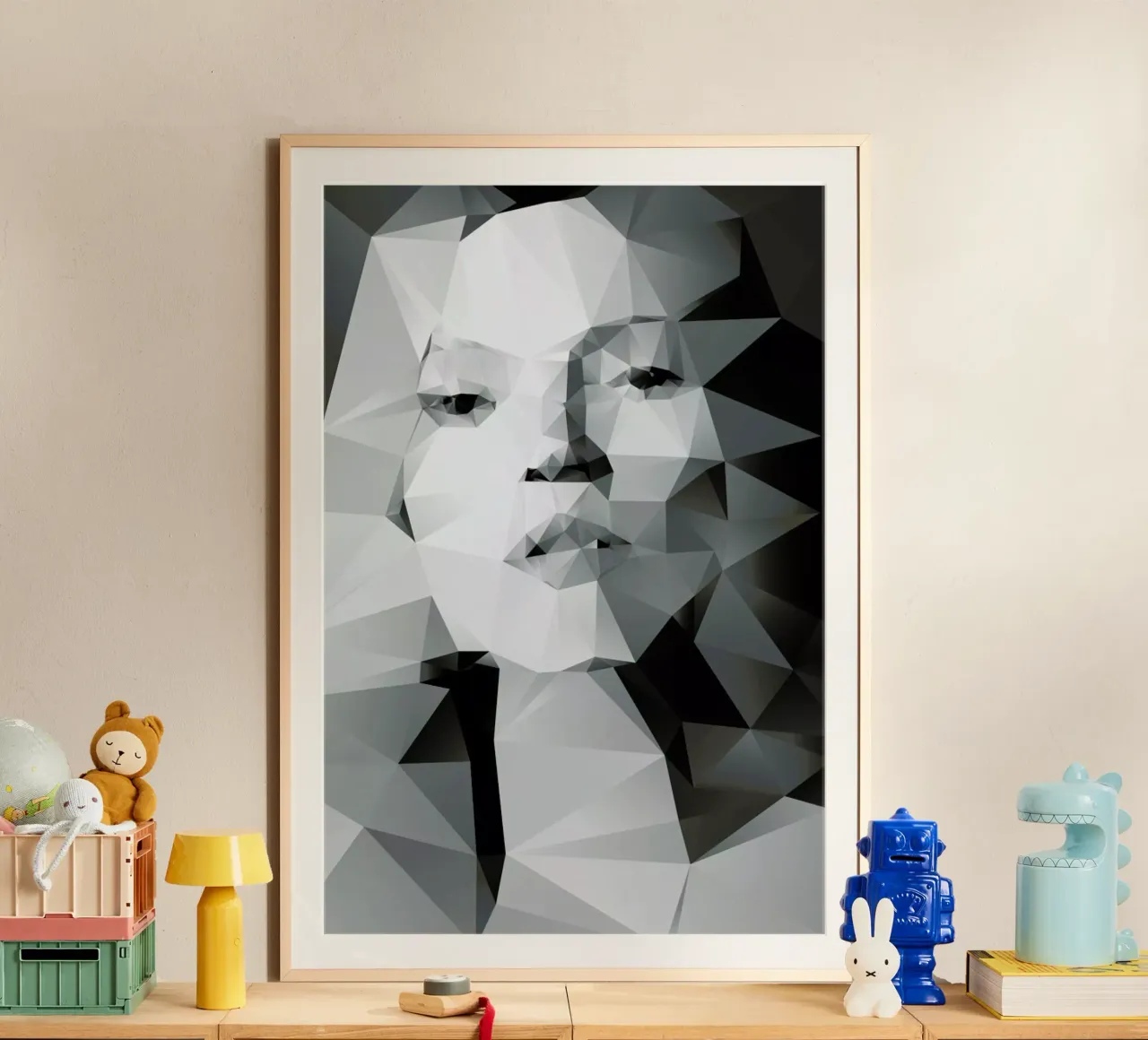 Kate I poster con telaio in legno da Three Of The Possessed