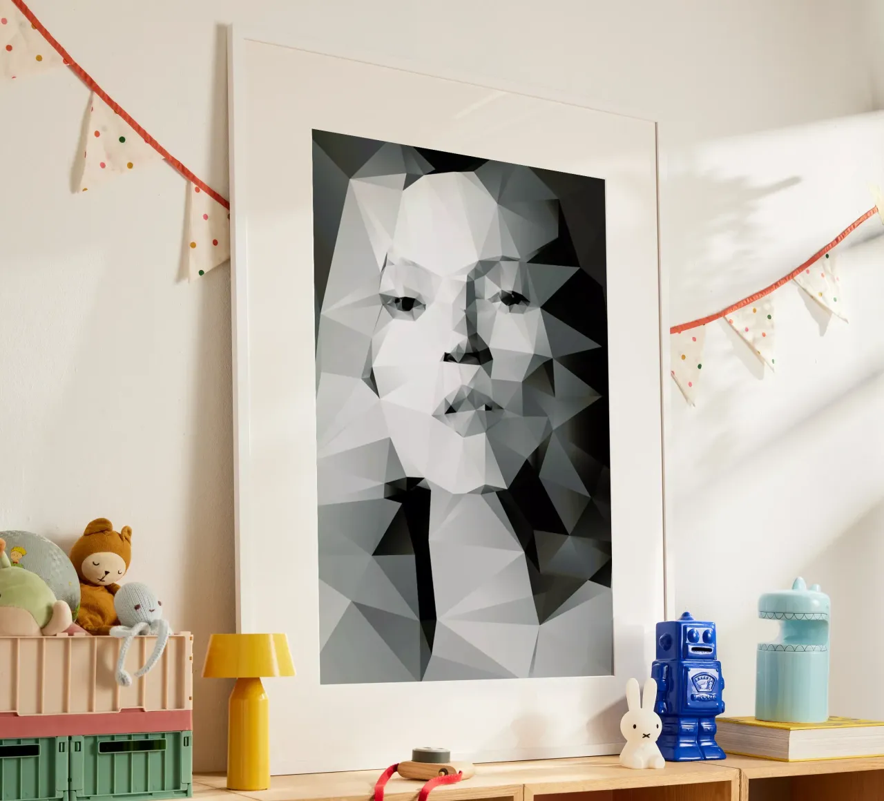 Kate I poster con telaio in legno da Three Of The Possessed