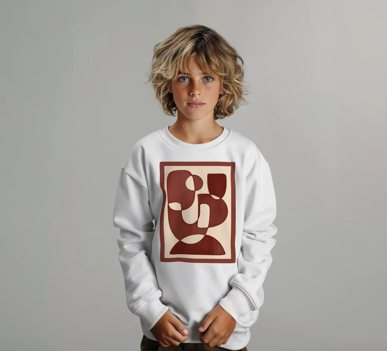 Forme di Borgogna felpa bambino da ThingDesign