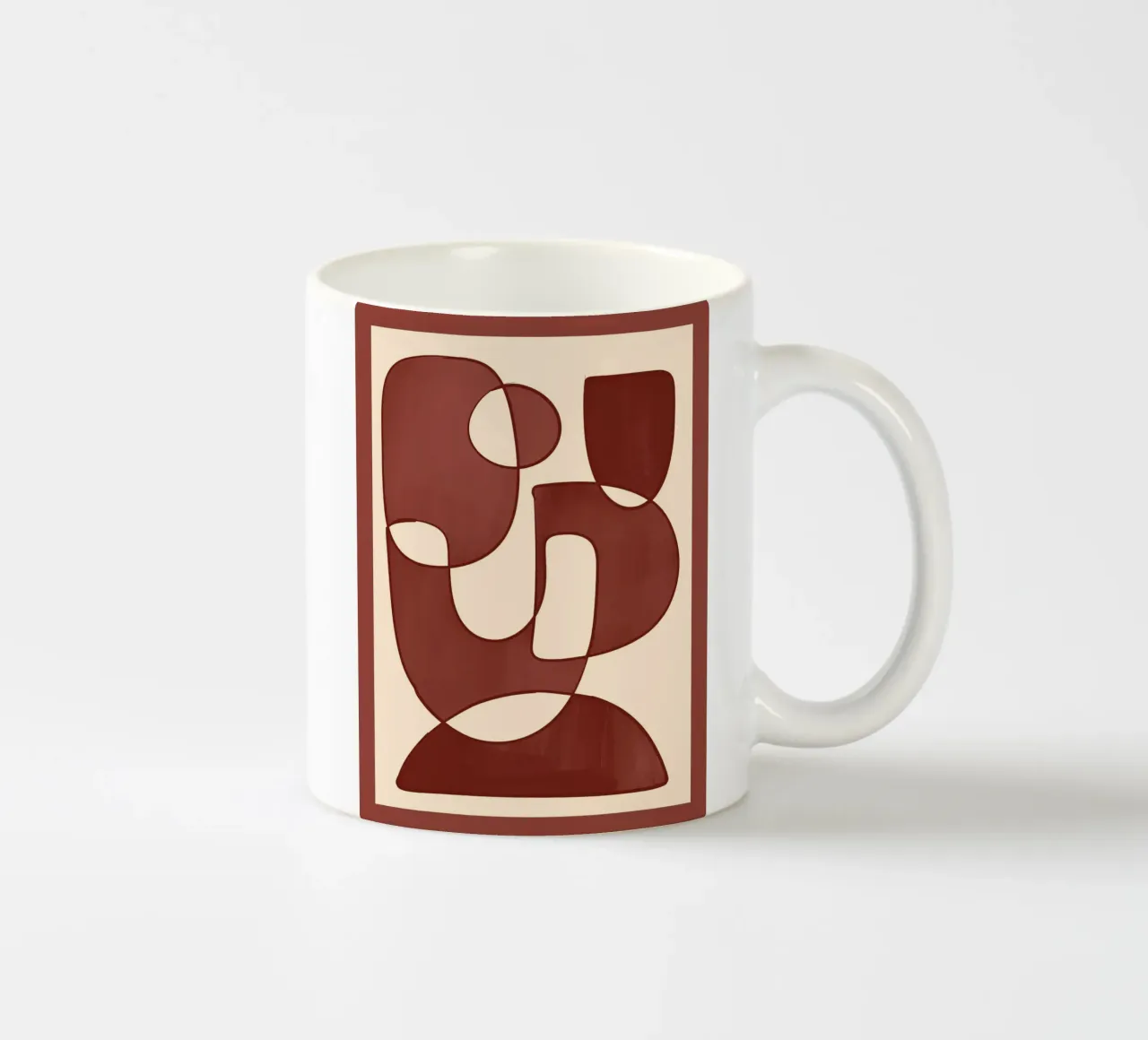 Forme di Borgogna tazza in ceramica da ThingDesign