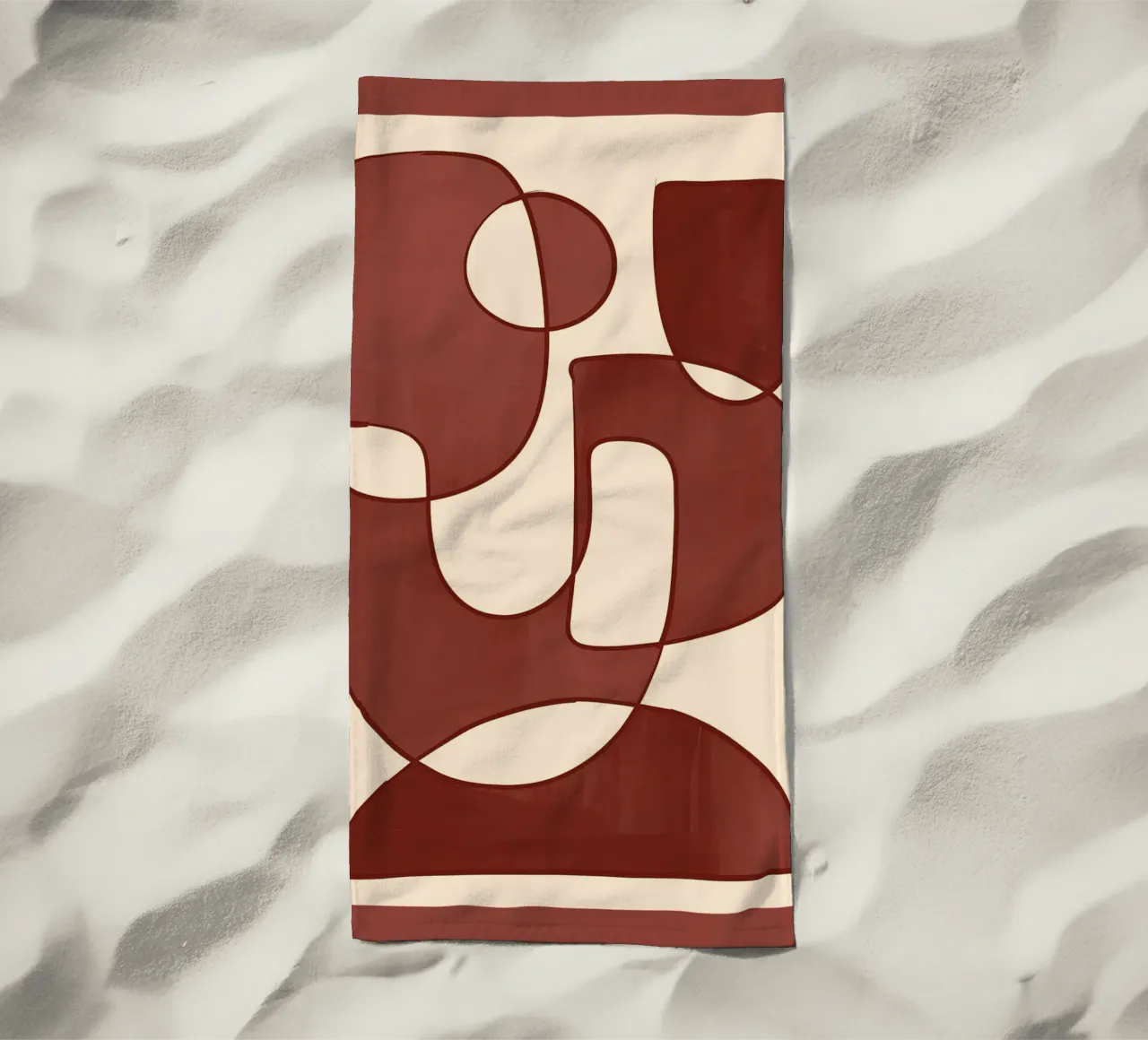 Forme di Borgogna telo mare da ThingDesign