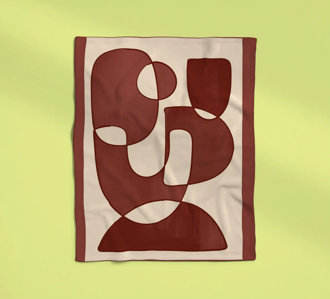 Forme di Borgogna coperta in pile da ThingDesign