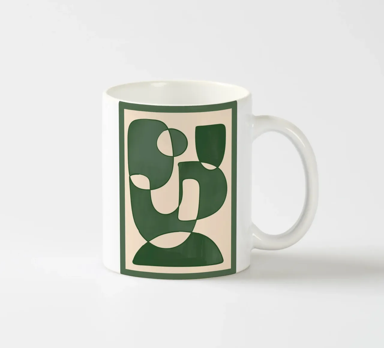 Forme di verde tazza in ceramica da ThingDesign