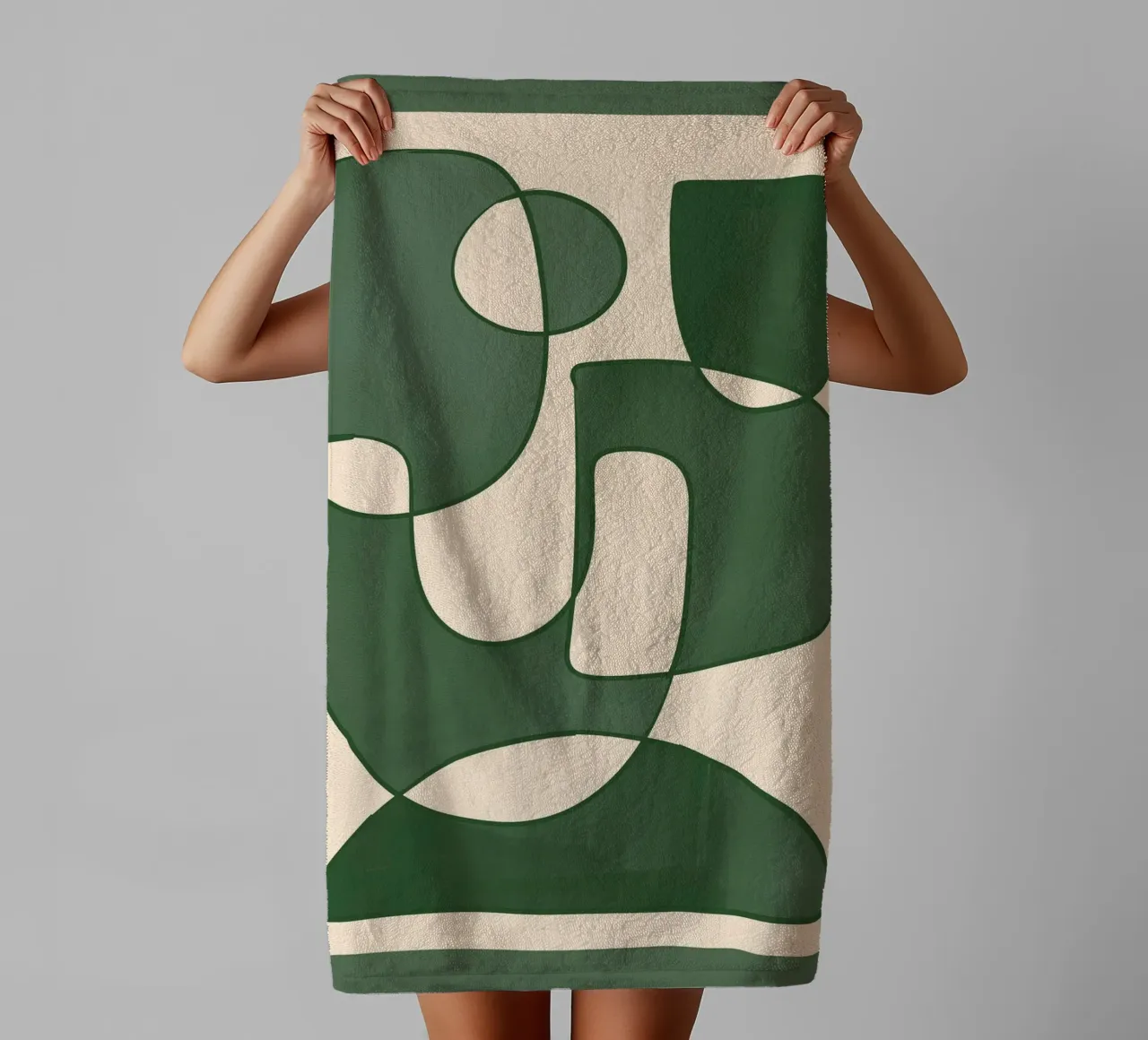 Forme di verde asciugamano da bagno da ThingDesign