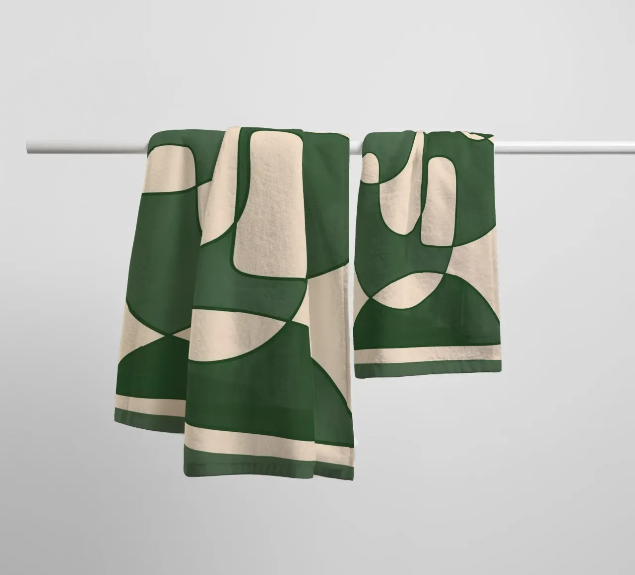 Forme di verde asciugamano da bagno da ThingDesign