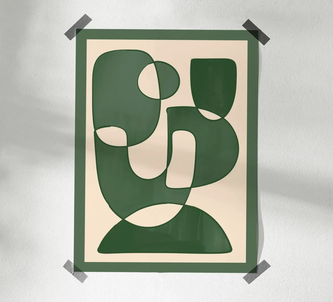 Forme di verde carta hahnemühle da ThingDesign