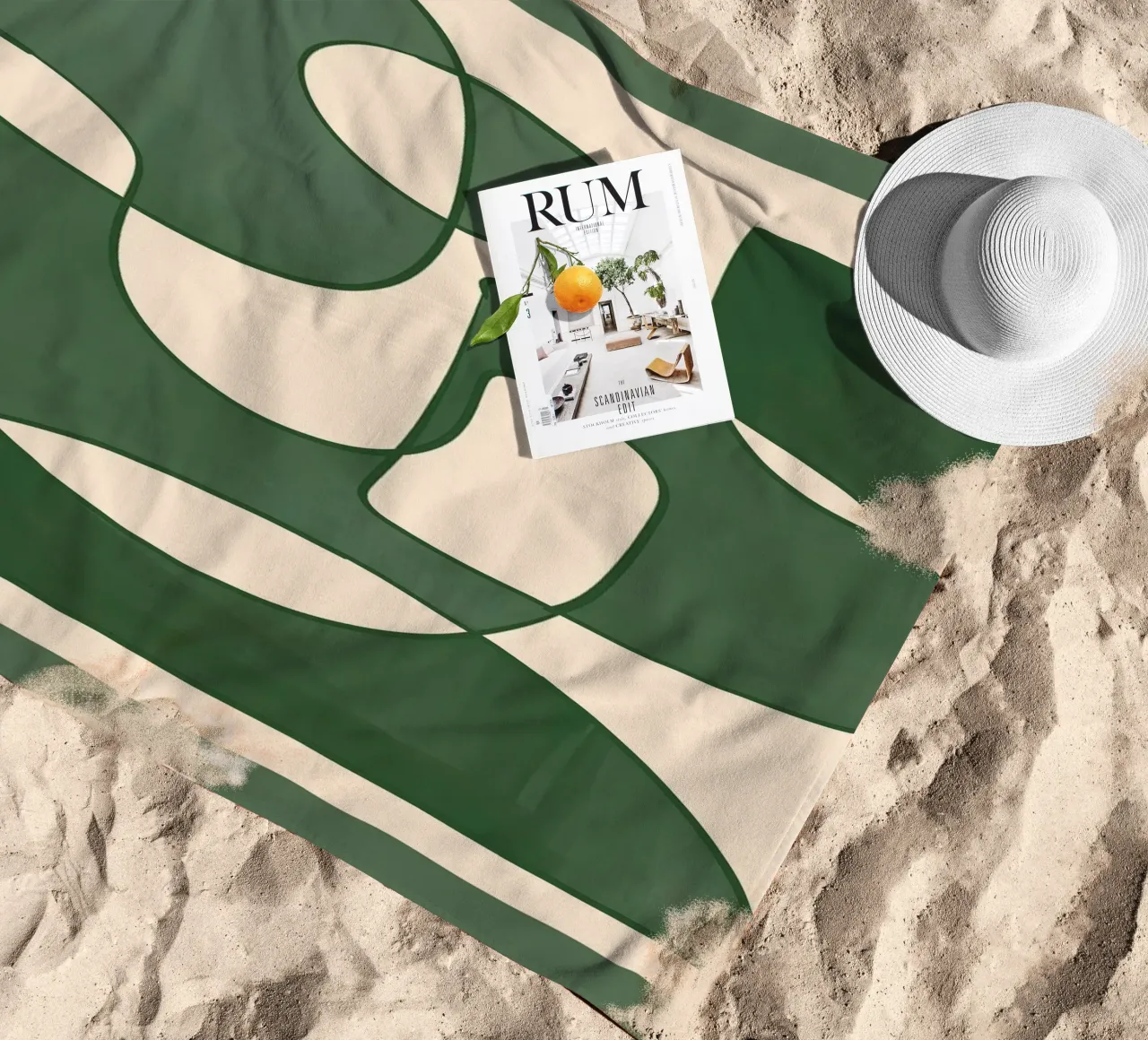 Forme di verde telo mare da ThingDesign