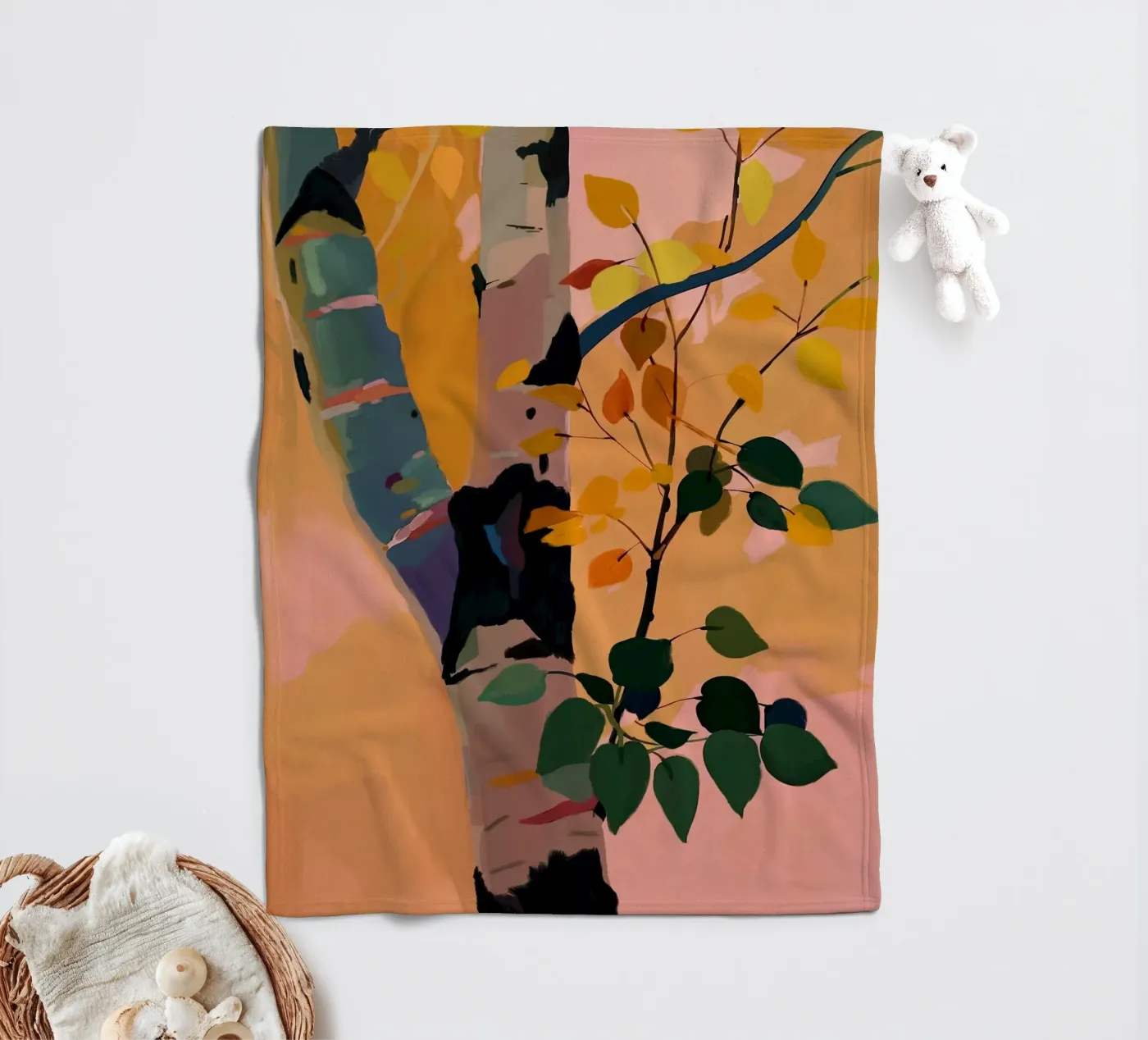 Birch Tree Fleecedecke von dada22