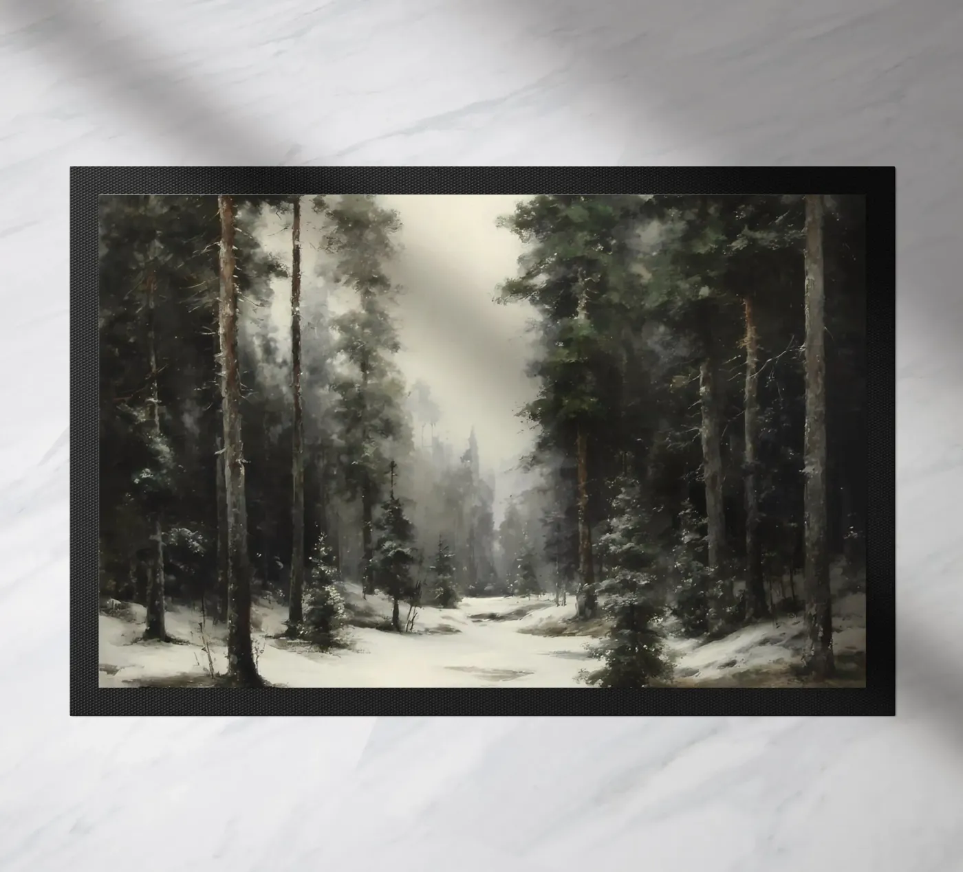 Winter Pine Forest paillasson de IamHomeStudio