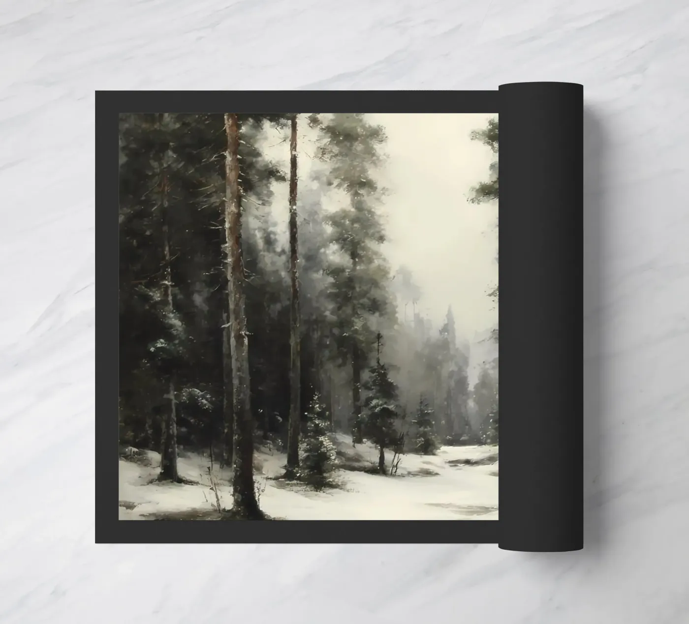 Winter Pine Forest paillasson de IamHomeStudio