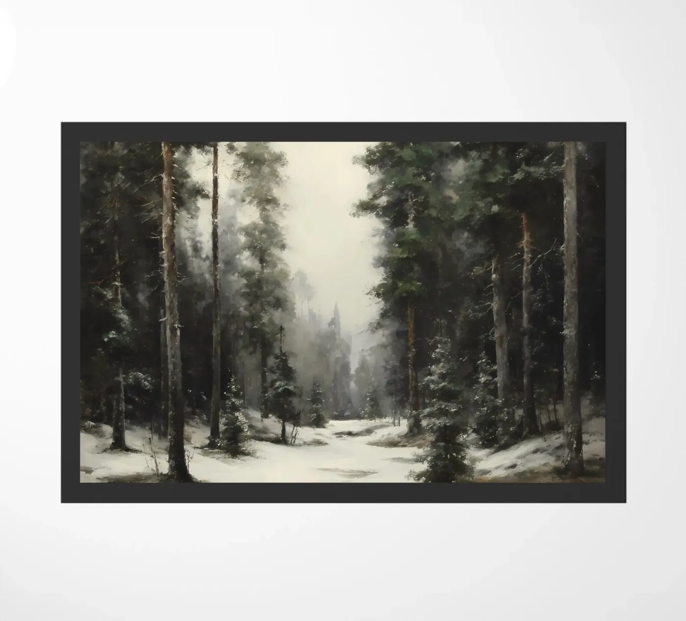 Winter Pine Forest paillasson de IamHomeStudio