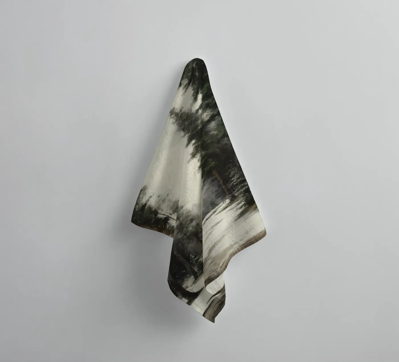 Winter Pine Forest towel by IamHomeStudio