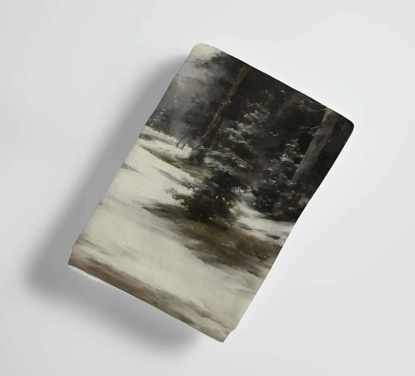 Winter Pine Forest towel by IamHomeStudio