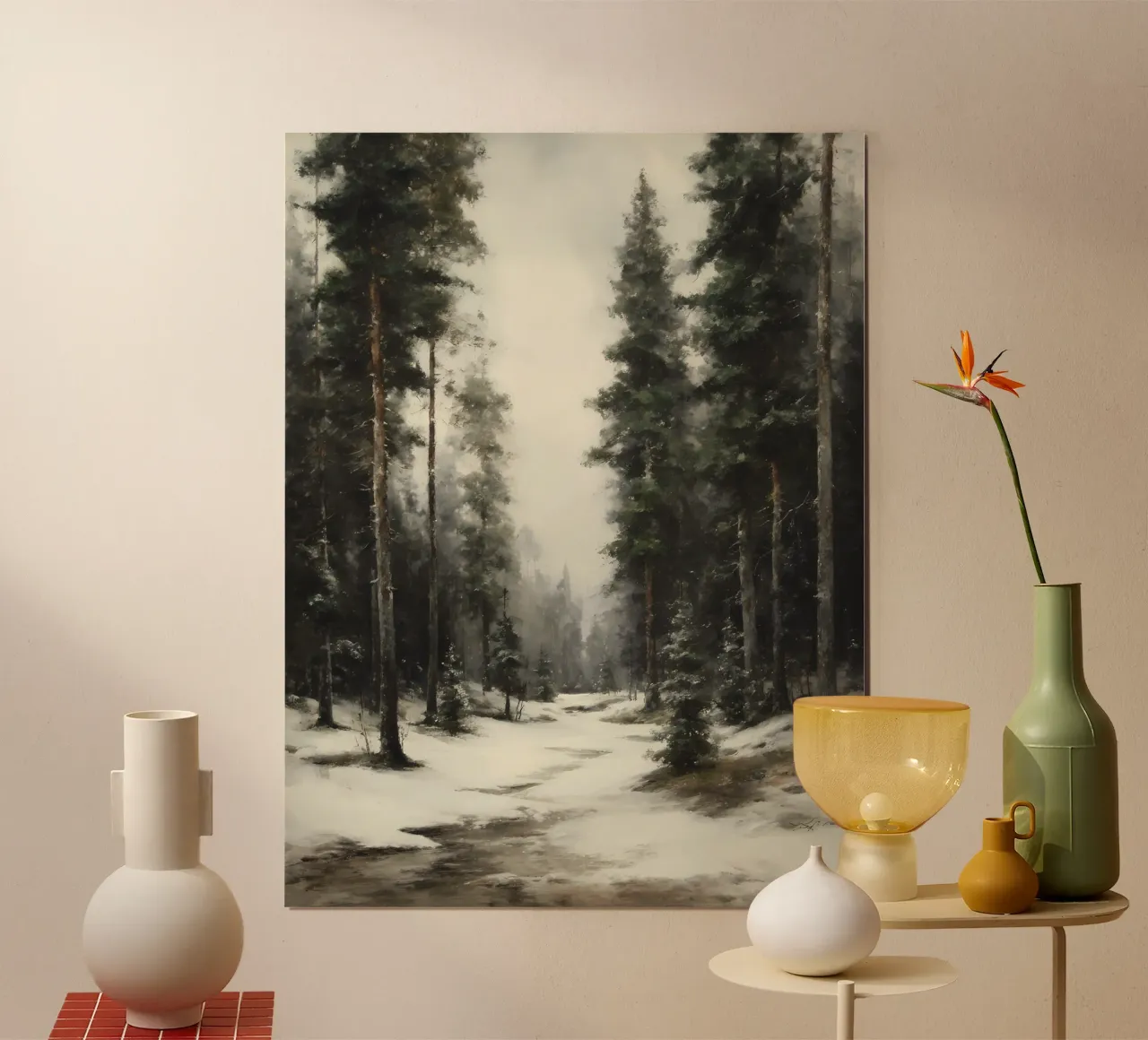 Winter Pine Forest poster by IamHomeStudio