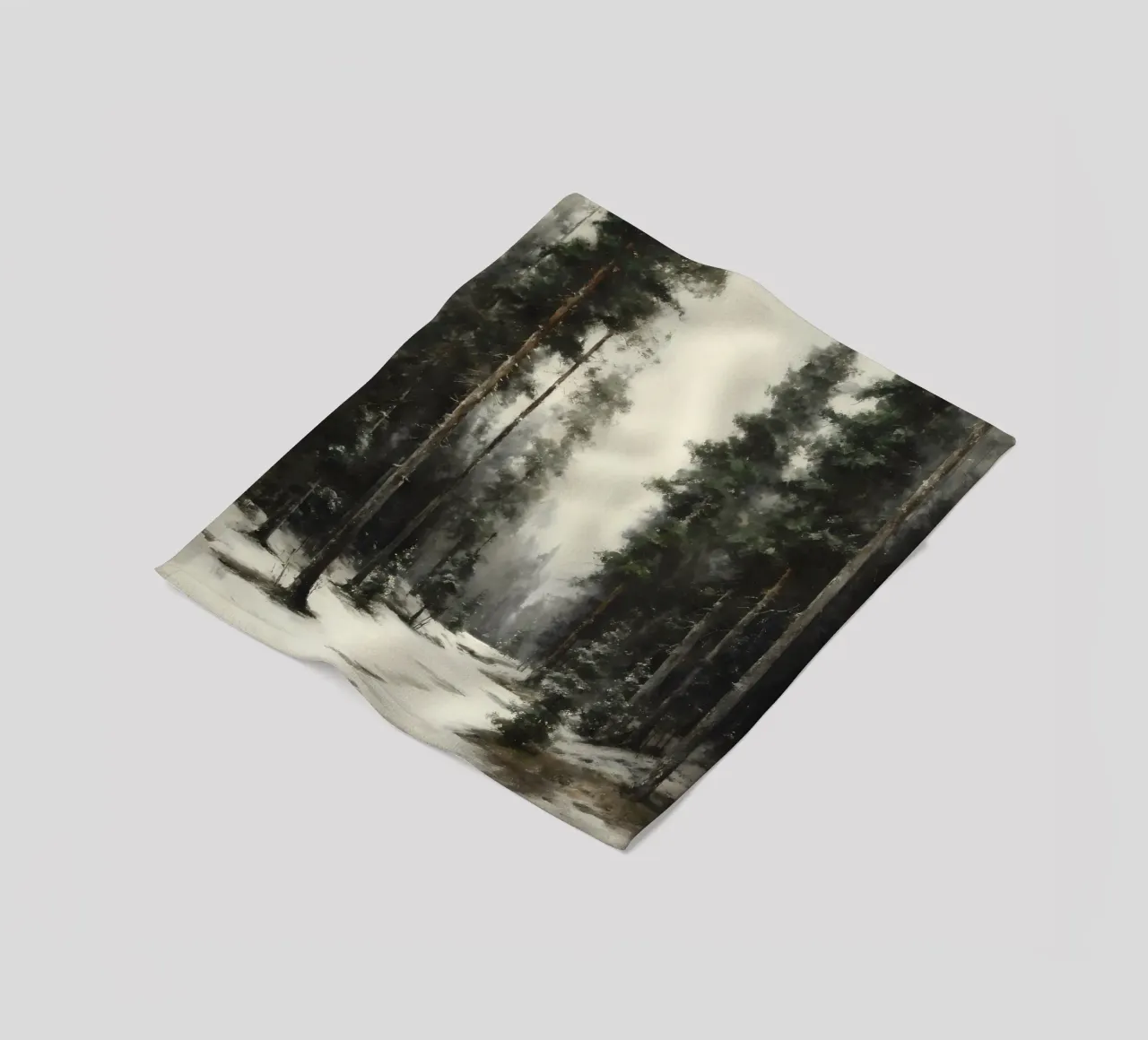 Winter Pine Forest Fleecedecke von IamHomeStudio
