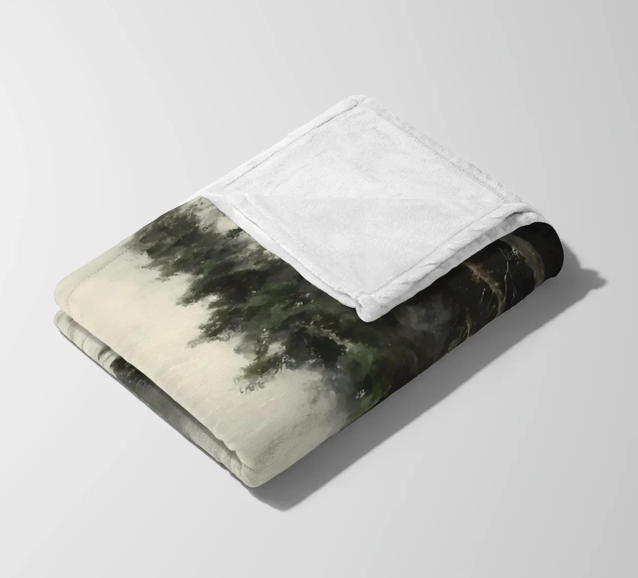 Winter Pine Forest Fleecedecke von IamHomeStudio