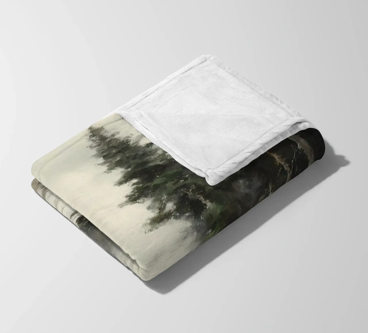 Winter Pine Forest Fleecedecke von IamHomeStudio